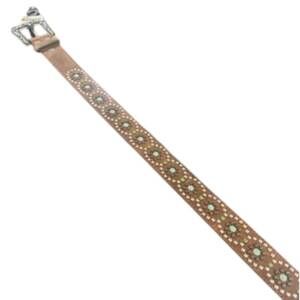 NEW M&F WESTERN women's stud belt in brown